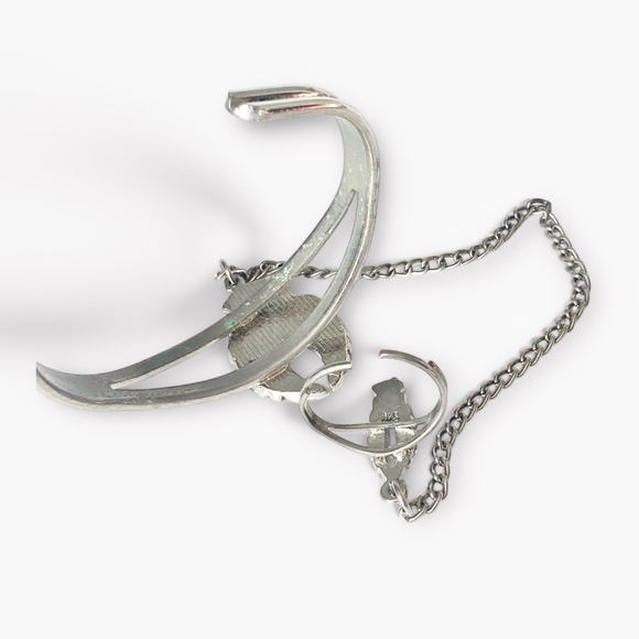 Vintage Native American Tribal Eagle Wing Silver Slave Bracelet and Ring. - Picture 4 of 4